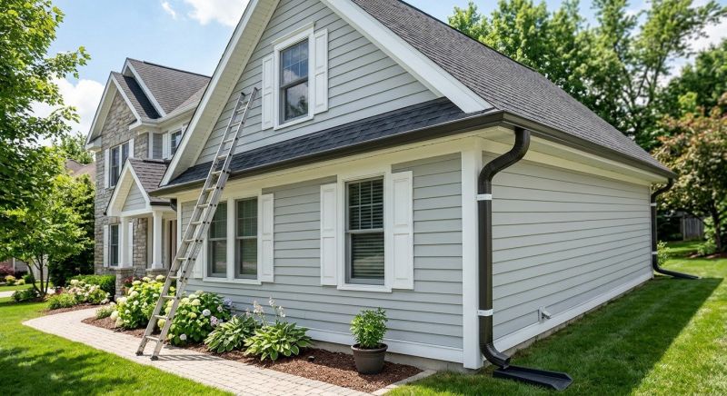 Seamless Metal Gutters Installation