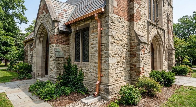Church Downspout Installation in Mcdonough, GA