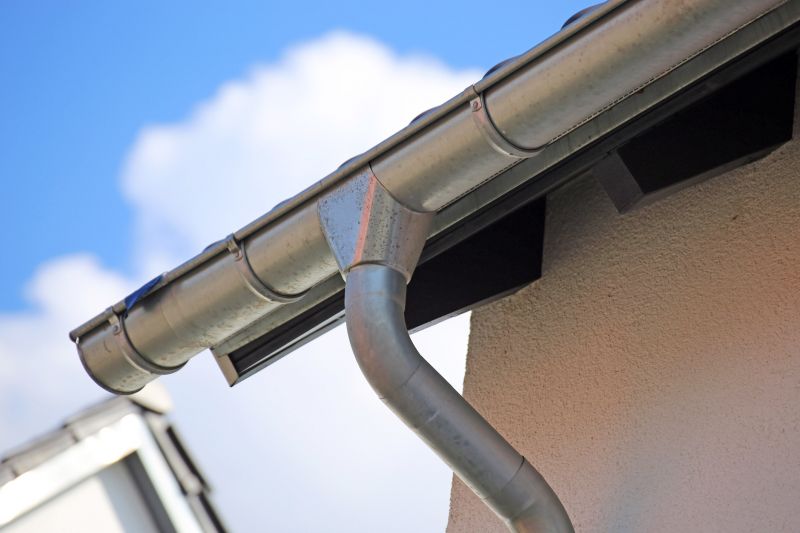 Gutter System with Downspouts