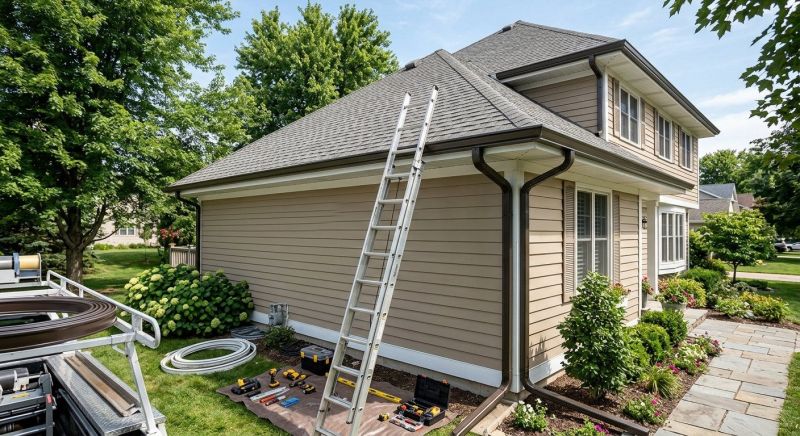 Steel Rain Gutter Installation in San Francisco, CA